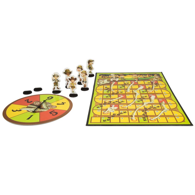 Outset Media Dinosaur Snakes and Ladders Preschool Game - No Reading Required - Early Learning Basic Couting Game for Kids Ages 3 and up - for 2 to 6 Players by Outset - Image 4